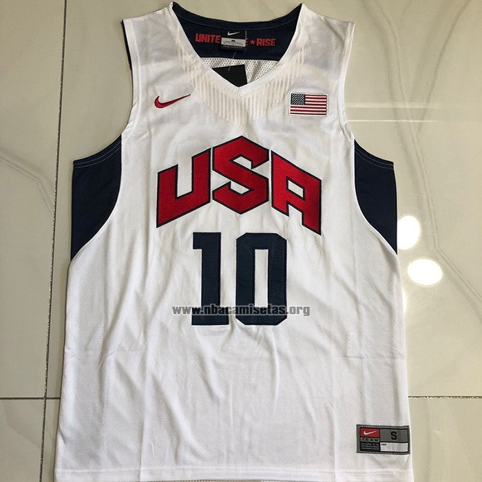 Camiseta USA 2012 Kobe Bryant NO 10 Blanco